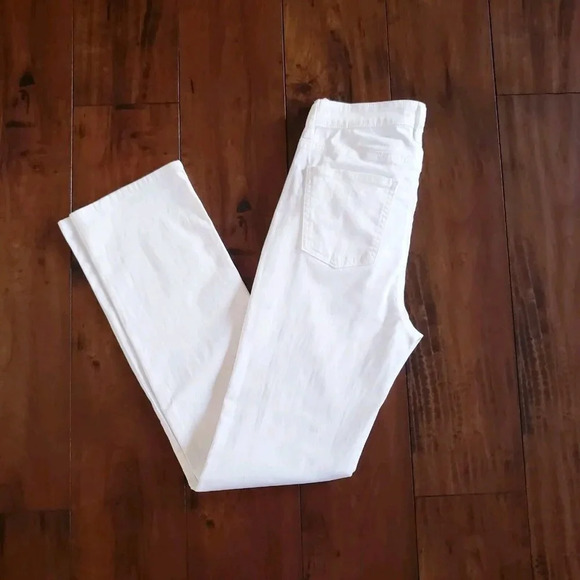 Eileen Fisher Women's Organic Cotton Stretch Denim High Rise Straight Leg Jeans - Picture 9 of 14